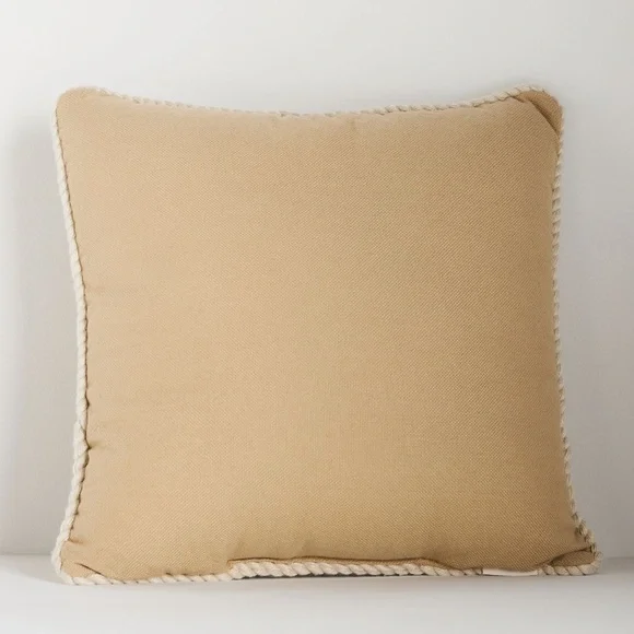 NWT Indoor/Outdoor Greek Key Embroidered Pillow - Picture 2 of 4